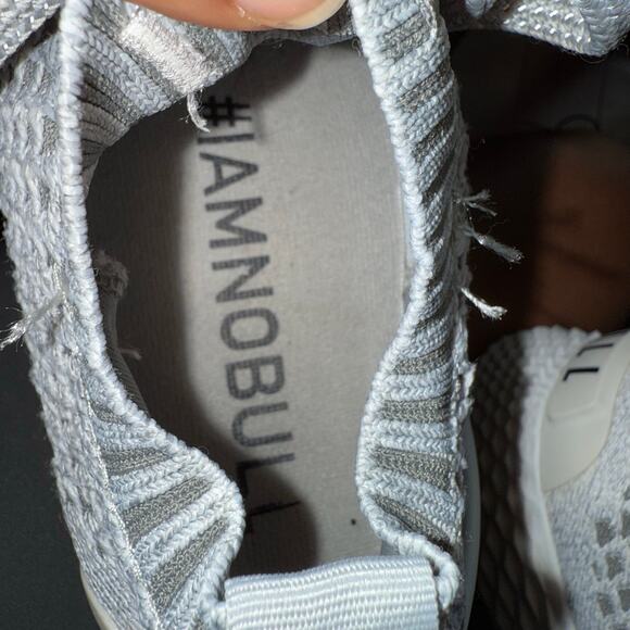 NOBULL Allday Knit Diamond Knit Runner Foam Light cool grey sneaker Size 7.5 - Picture 11 of 11